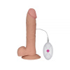 Вибромассажер 9" The Ultra Soft Dude, Flesh Vibrating