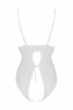 Боди Passion Ursula Body white XXL/XXXL, с ажурным декором и открытым шагом || 