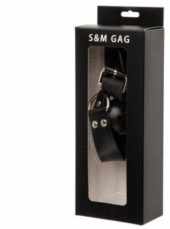 F61425 Кляп Loveshop BREATHABLE BALL GAG BLACK || 