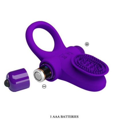 Эрекционное виброкольцо Vibrant penis ring II, Violet || 
