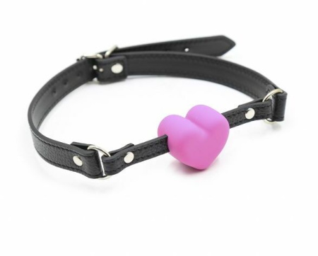 F61287 Кляп сердце Silicone Luxury Fetish Pink || 