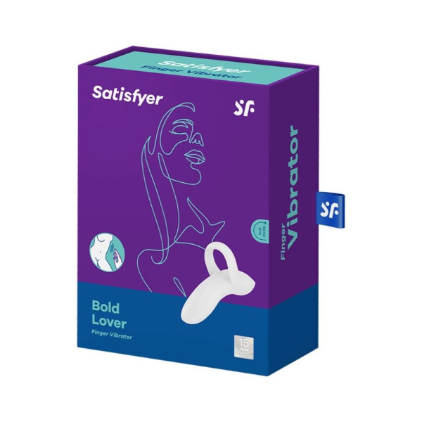Вибратор на палец Satisfyer Bold Lover White, гибкий Вибратор на палец Satisfyer Bold Lover White, гибкий