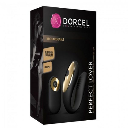 Вибратор для пар Dorcel PERFECT LOVER с пультом ДУ, 10 режимов работы, 2 мотора || 