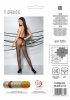 Колготки с открытым доступом Passion TIOPEN 010 black 1/2 (20 den), контрастная линия || 