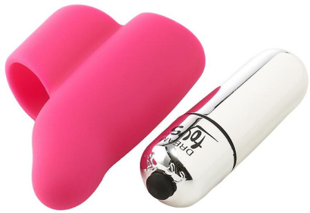 Насадка на палец с вибрацией Dream Toys FLIRTS FINGER VIBE PINK || 