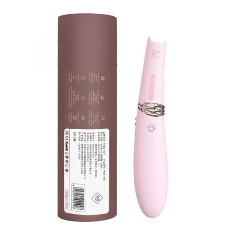 Вакуумный стимулятор с вибрацией KisToy Miss CC Pink, можно использовать как вибратор, диаметр 36мм || 