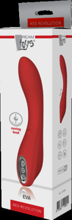 DT21854 Вибратор с движущимся шариком Dream Toys RED REVOLUTION EVA || 