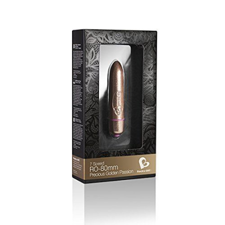 Вибропуля Rocks Off Coloured 7 Speed RO-80mm Precious Golden Passion || 