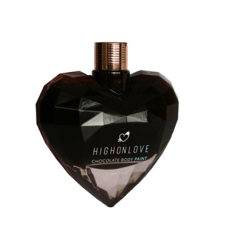 Премиум краска для тела HighOnLove Chocolate Body Paint (100 мл) с какао, кофеином, маслом каннабиса || 