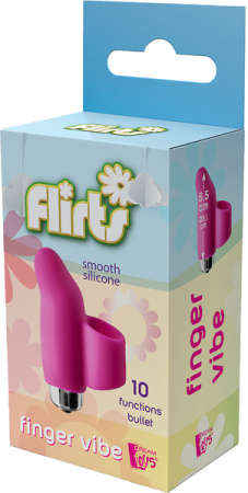 Насадка на палец с вибрацией Dream Toys FLIRTS FINGER VIBE PINK || 