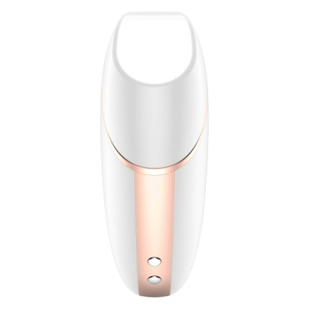 Вакуумный клиторальный стимулятор Satisfyer Love Triangle White с управлением через интернет || 