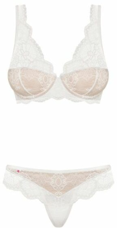 Комплект Obsessive 853-SET-2 set 2-pcs white L/XL || 