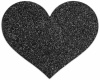 Украшение на соски Bijoux Indiscrets - Flash Heart Black || 