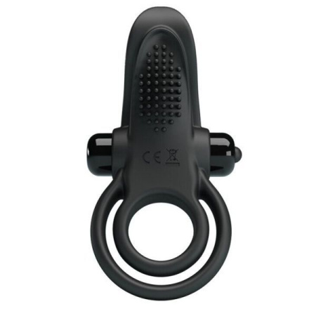 Эрекционное виброкольцо Vibrant penis ring, Black || 