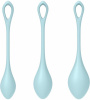 Набор йони бусин Satisfyer Yoni Power 2 Light Blue, диаметр 2-2,5-3см, вес 22-44-73гр || 