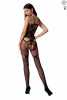 Ажурный бодистокинг с интимными вырезами Passion BS076 black || 