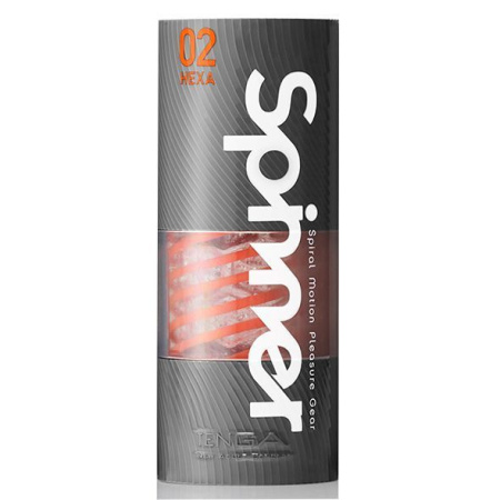 Мастурбатор Tenga Spinner 02 Hexa с упругой стимулирующей спиралью внутри, стандартная спираль || 