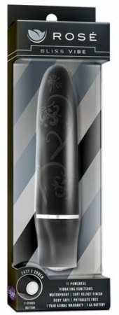 Вибромассажер ROSE BLISS VIBE BLACK || 