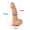 Фаллоимитатор 9" Real Extreme Dildo, Flesh || 