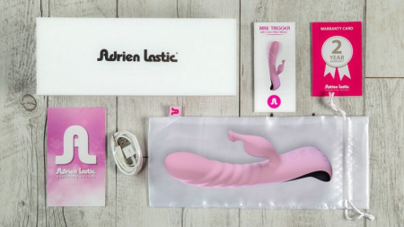 Вибратор Adrien Lastic Mini Trigger с массирующими движениями ствола || 