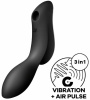 Вакуумный стимулятор с вибрацией Satisfyer Curvy Trinity 2 Black