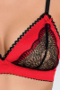 Комплект белья RODOS SET red XXL/XXXL - Passion Exclusive: лиф, стринги, пояс для чулок || 