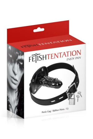 Кляп с большим фаллоимитатором Fetish Tentation Penis Gag T2 || 