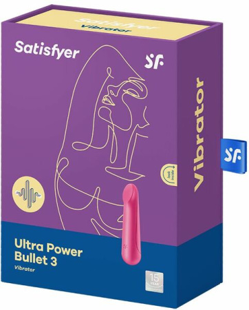 Вибропуля перезаряжаемая Ultra Power Bullet 3 Red || 
