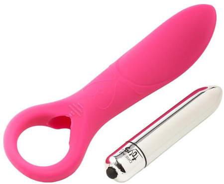 Мини вибратор для точки G Dream Toys FLIRTS 10 FUNCTIONS RING VIBRATOR PINK || 