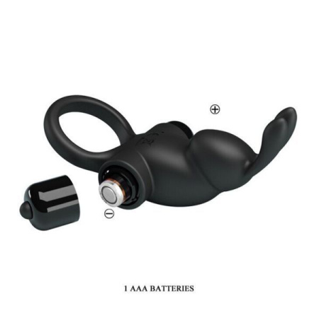 Эрекционное виброкольцо Vibrant penis ring I, Black || 