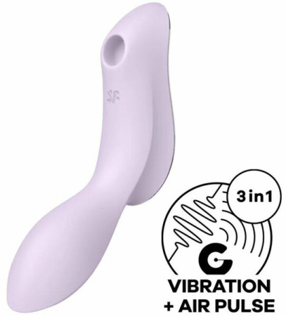 Вакуумный стимулятор с вибрацией Satisfyer Curvy Trinity 2 Violet