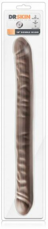 Двойной фаллоимитатор DR SKIN 18INCH CHOCOLATE || 