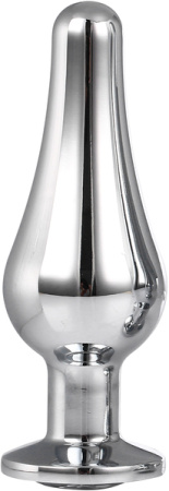DT21823 Анальная пробка конической формы Dream Toys GLEAMING LOVE SILVER PLEASURE PLUG S || 