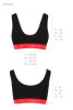 Спортивный топ на широких бретелях Passion PS003 TOP black, size XL || 