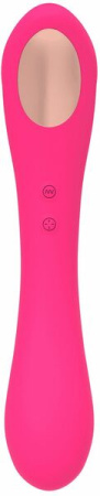 Вибратор и вакуумный клиторальный стимулятор 2-в-1 Alive Quiver Magenta Pink обновленная модель || 