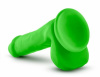 T331187 Фаллоимитатор с двойной плотностью NEO ELITE COCK W. BALLS NEON GREEN || 