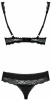 Комплект Obsessive MIAMOR SET S/M черная открыт,грудь || 