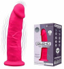 Фаллоимитатор с вибрацией SilexD Henry Vibro Pink (MODEL 2 size 7in), двухслойный, диаметр 4,4 см