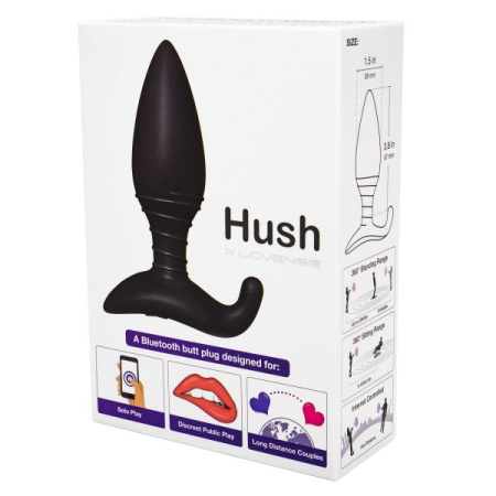 Анальная смарт вибропробка Lovense Hush, размер S || 