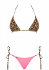 410889 Купальник Obsessive California Bikini leo/coral S || 