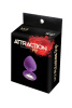 Анальная пробка с кристаллом MAI Attraction Toys №48 Purple, длина 8,2см, диаметр 3,5см || 
