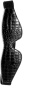 Маска на глаза BLAZE LUXUARY BLINDFOLD CROCO BLACK || 