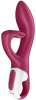 Вибратор кролик с тройным отростком Satisfyer Embrace me Berry, 2 мотора, диаметр 3,6 см