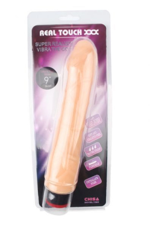 Вибромассажер 9” Vibe Cock, Flesh || 
