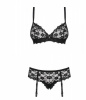 Комплект Obsessive Letica 2 pcs set black L/XL || 