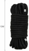 Веревка для BDSM BTB Bondage Rope Black, длина 10 м, диаметр 65 мм, полиэстр || 