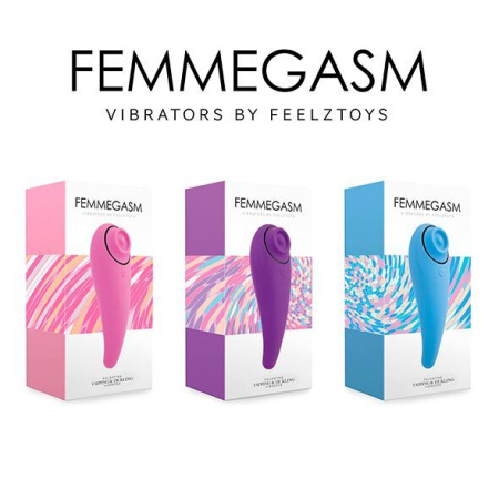 Пульсатор для клитора плюс вибратор FeelzToys - FemmeGasm Tapping & Tickling Vibrator Pink || 