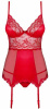 Корсет с подвязками для чулок Obsessive Lovica corset XXL || 