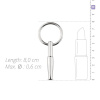 Полый уретральный стимулятор Sinner Gear Unbendable - Hollow Penis Plug, длина 4см, диаметр 8мм || 