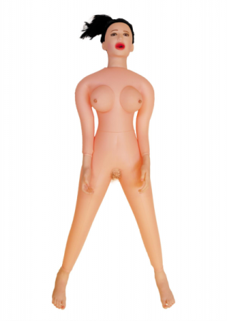 Кукла надувная ANGELINA 3D с вставкой из киберкожи и вибростимуляцией || 